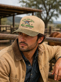 Gorra duck n dogs ocre con verde