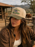 Gorra duck n dogs ocre con verde